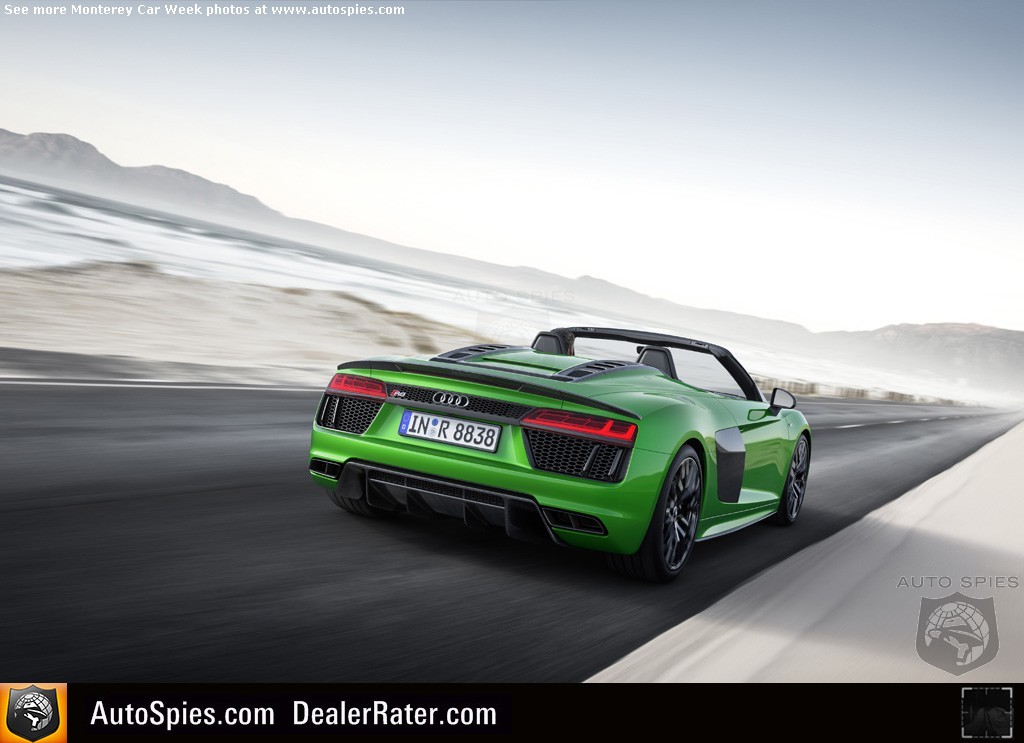 Pebble Beach The Flagship Audi R8 V10 Plus Spyder Makes Its Stateside Debut Among The Wealthy 