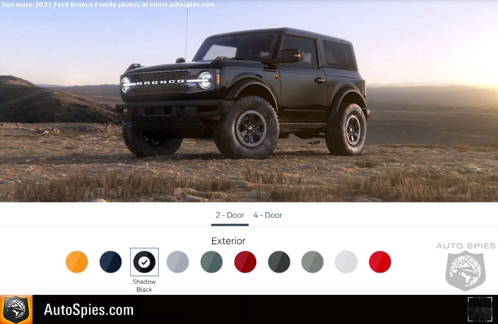 2021 Ford Bronco 4 Door All Black