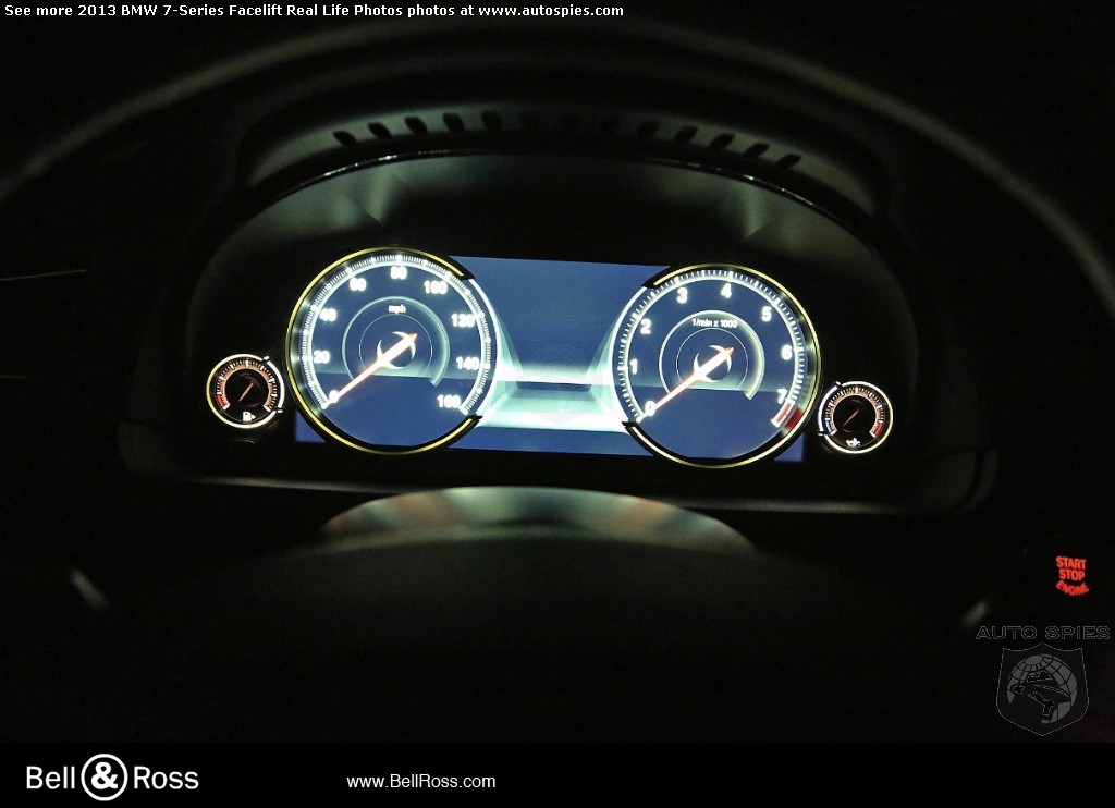 Breaking First Real Life Photos Of The 2013 Bmw 7 Series Facelift And All New Digital Dash Autospies Auto News