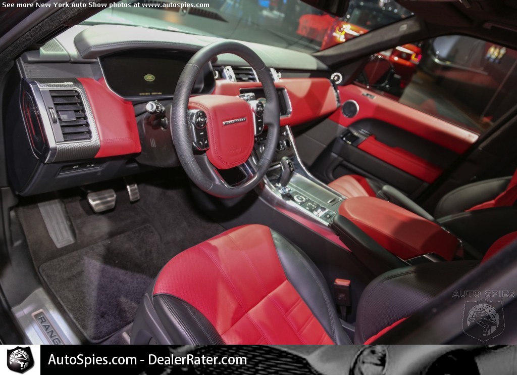 red range rover interior