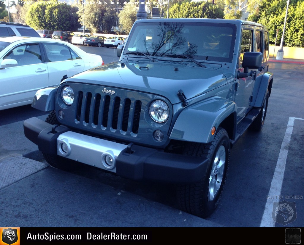 FIRST RealLife Shots Of The 2014 Jeep Wrangler Sahara In Anvil AutoSpies Auto News