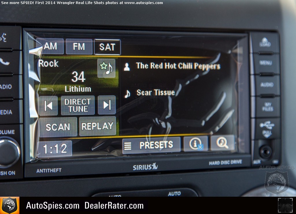 SPIED: NEW Photos Of The 2014 Jeep Wrangler's Base UConnect System ...